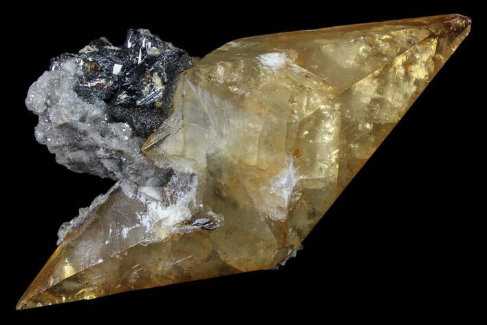 Sphalerite, Quartz and Calcite Association - Elmwood Mine #89698